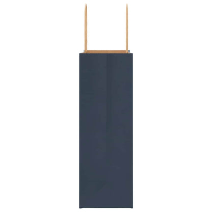 Paper Bags 50 pcs with Handles Blue 21x11x31 cm