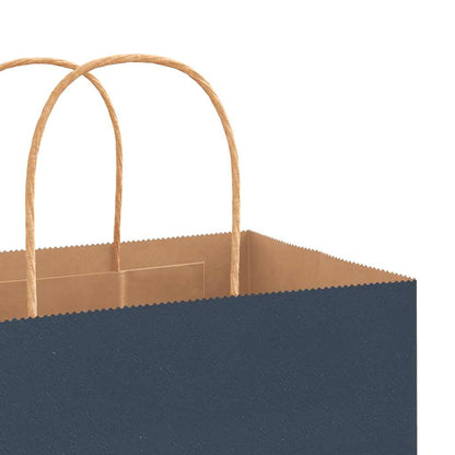Paper Bags 50 pcs with Handles Blue 21x11x31 cm