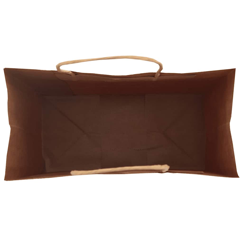 Paper Bags 250 pcs with Handles Green 21x11x28 cm