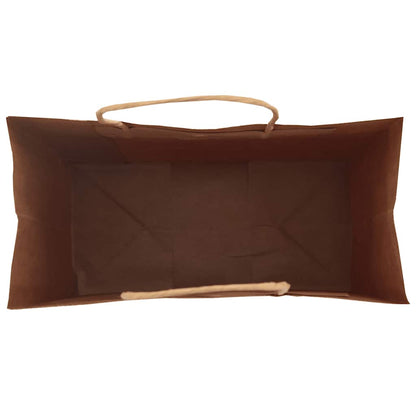 Paper Bags 250 pcs with Handles Green 21x11x28 cm