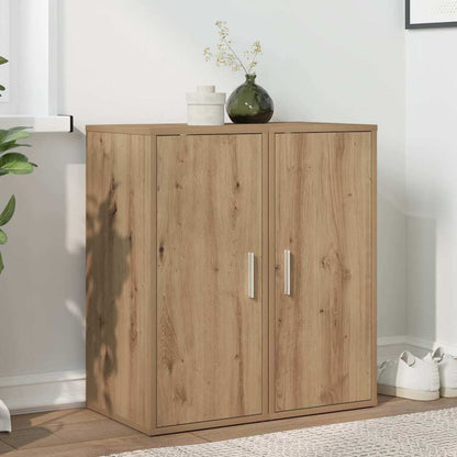 Shoe Cabinet Set of 2 Artisan Oak Engineered wood Compact