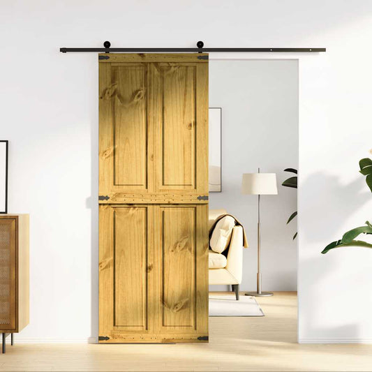 Barn Door CORONA 31.5x82.7" Solid Wood Pine