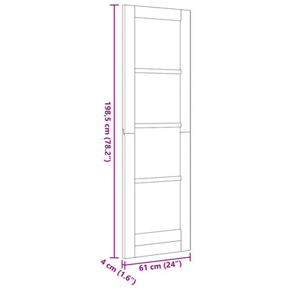 Interior Door with Glass ORKDAL Brown 24 x 78.2 in
