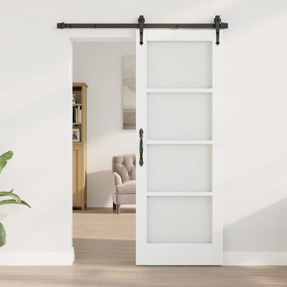 Interior Door with Glass ORKDAL White 29 x 78 in