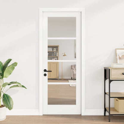 Interior Door with Glass ORKDAL White 29 x 78 in