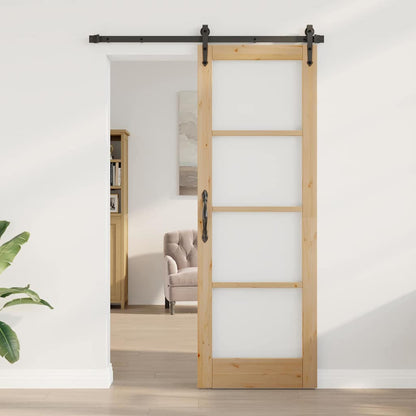 Interior Door with Glass ORKDAL Brown 28.9 x 83.1 in