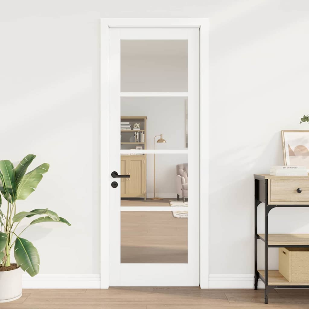Interior Door with Glass ORKDAL White 28.9 x 83.1 in