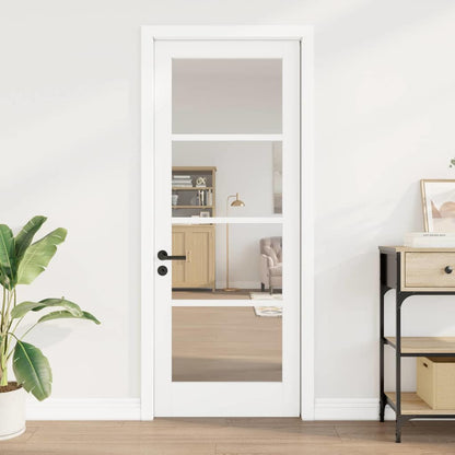 Interior Door with Glass ORKDAL White 30.7 x 79.5 in