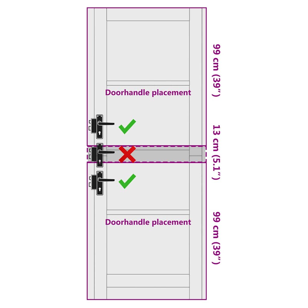 Interior Door with Glass ORKDAL Brown 30.7 x 83.1 in