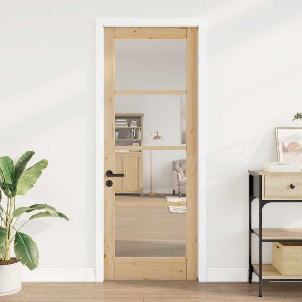 Interior Door with Glass ORKDAL Brown 30.7 x 83.1 in