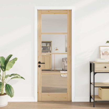 Interior Door with Glass ORKDAL Brown 30.7 x 83.1 in