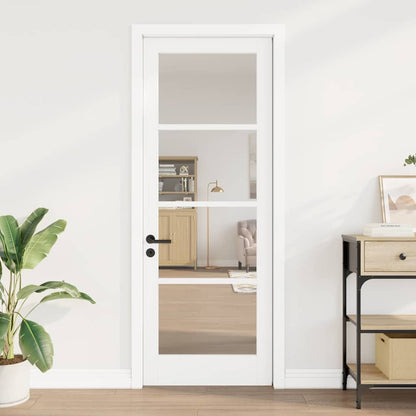 Interior Door with Glass ORKDAL White 30.7 x 83.1 in