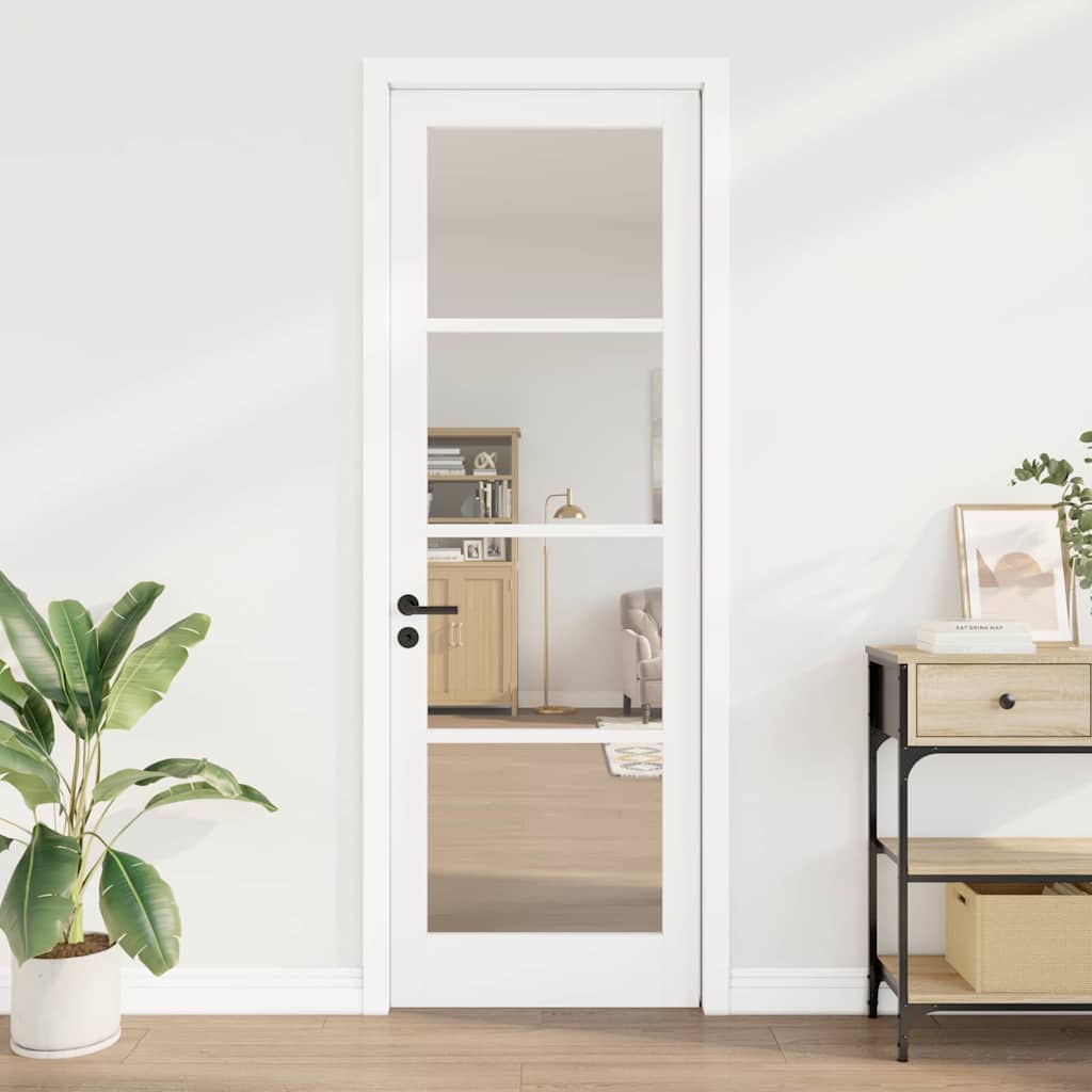 Interior Door with Glass ORKDAL White 30.7 x 91.3 in