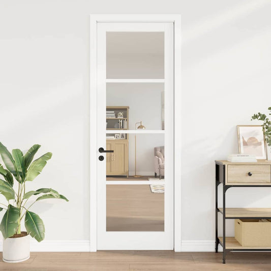 Interior Door with Glass ORKDAL White 30.7 x 91.3 in