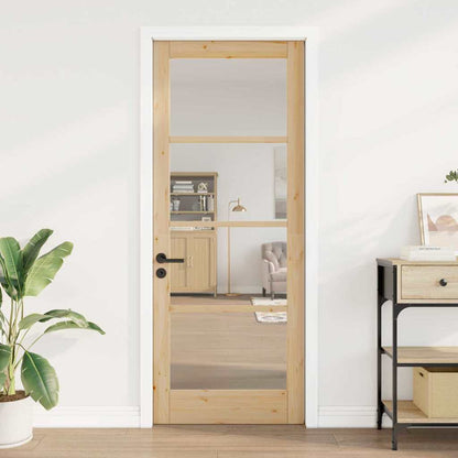 Interior Door with Glass ORKDAL Brown 32.7 x 83.1 in