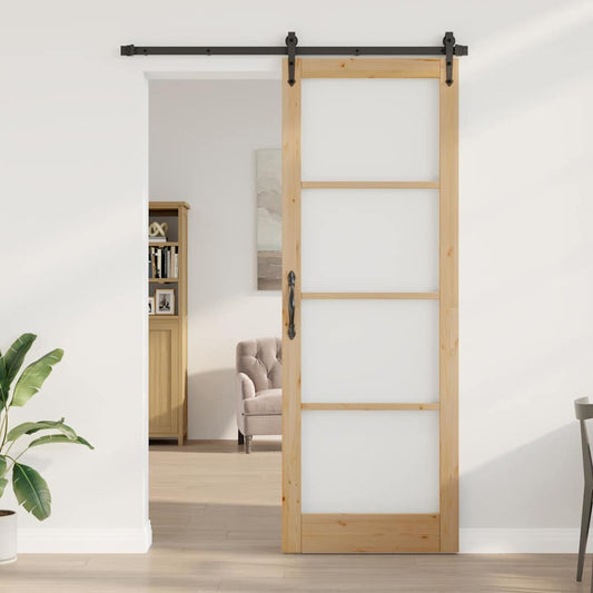 Interior Door with Glass ORKDAL Brown 32.7 x 91.4 in