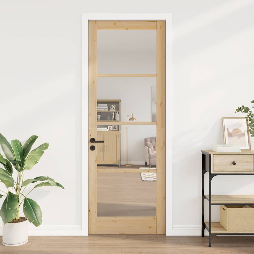 Interior Door with Glass ORKDAL Brown 32.7 x 91.4 in