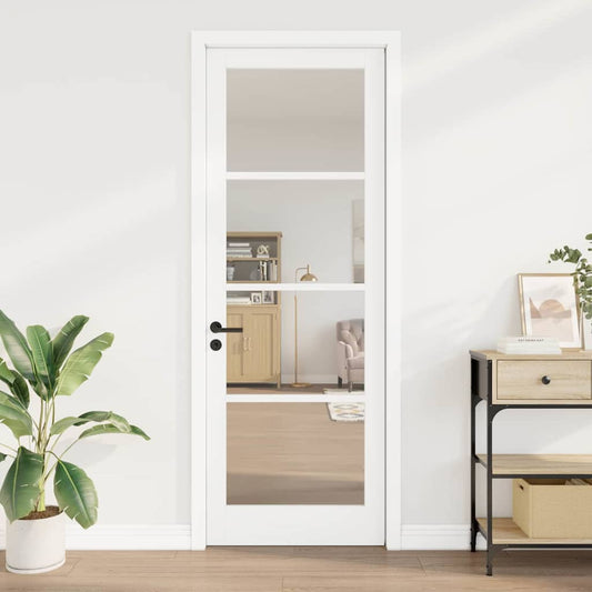 Interior Door with Glass ORKDAL White 32.7 x 91.4 in