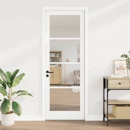 Interior Door with Glass ORKDAL White 32.7 x 91.4 in