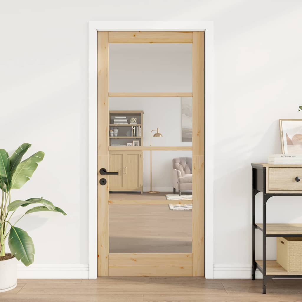 Interior Door with Glass ORKDAL Brown 33.9 x 78.1 in