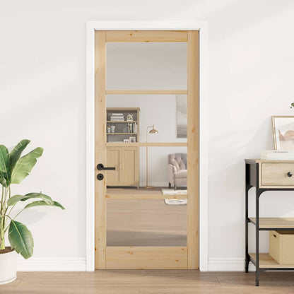 Interior Door with Glass ORKDAL Brown 33.9 x 78.1 in