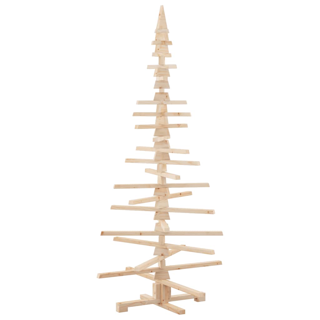 Wooden Christmas Tree for Decoration 70.9" Solid Wood Pine
