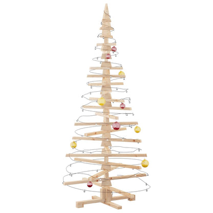 Wooden Christmas Tree for Decoration 70.9" Solid Wood Pine