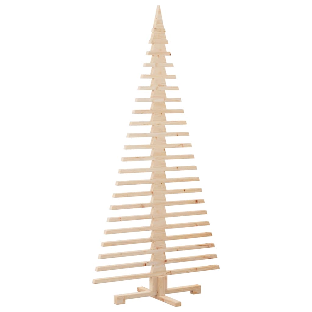 Wooden Christmas Tree for Decoration 70.9" Solid Wood Pine