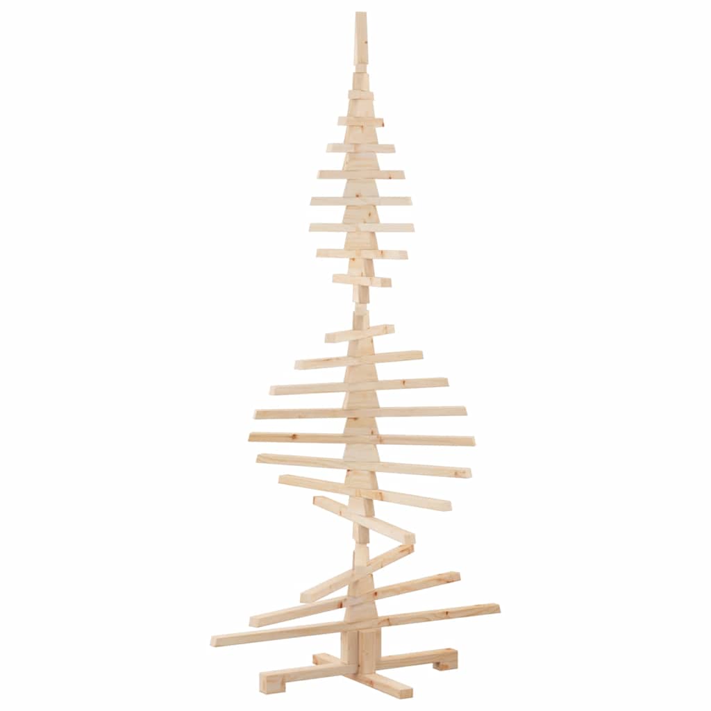 Wooden Christmas Tree for Decoration 70.9" Solid Wood Pine