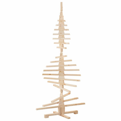 Wooden Christmas Tree for Decoration 70.9" Solid Wood Pine