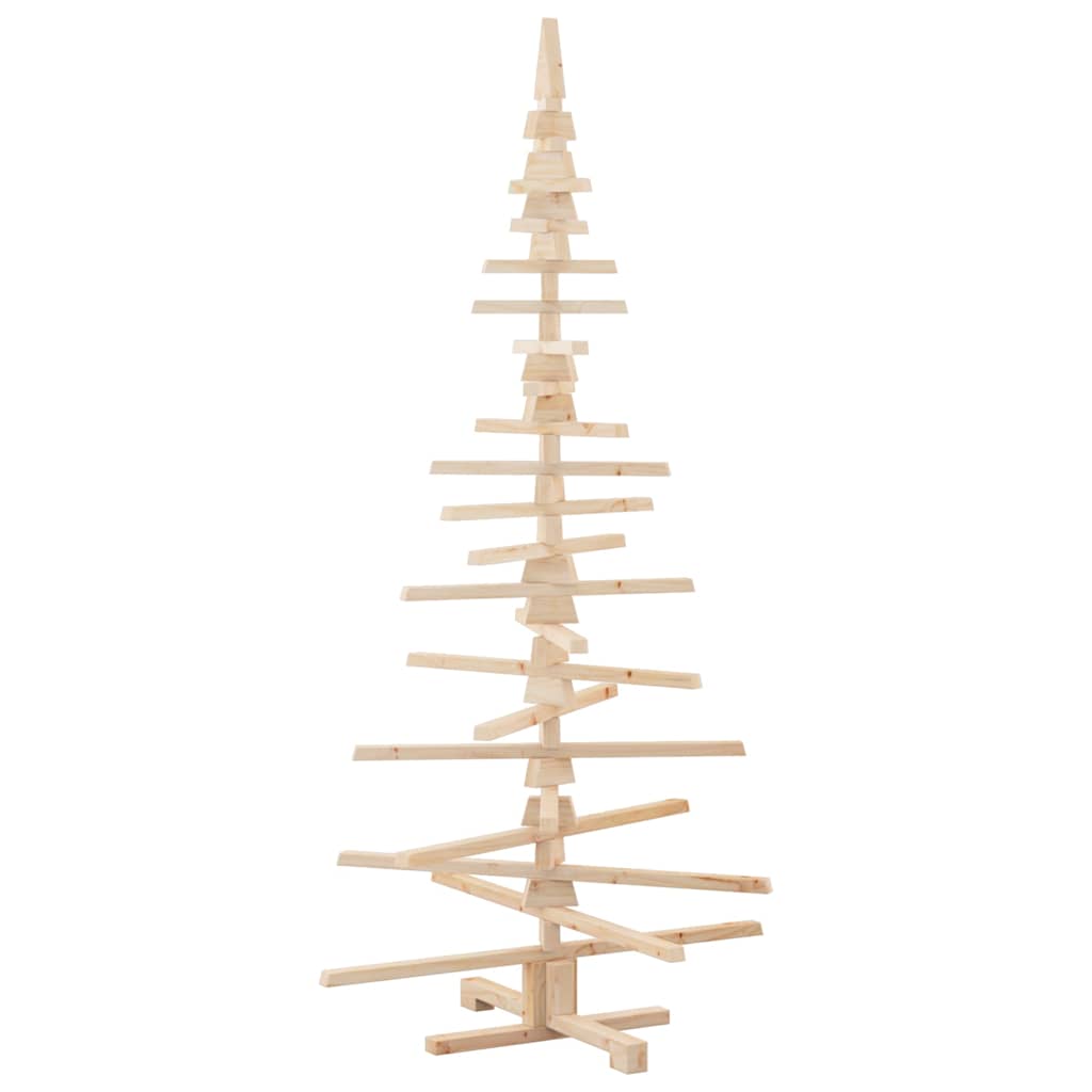 Wooden Christmas Tree for Decoration 70.9" Solid Wood Pine