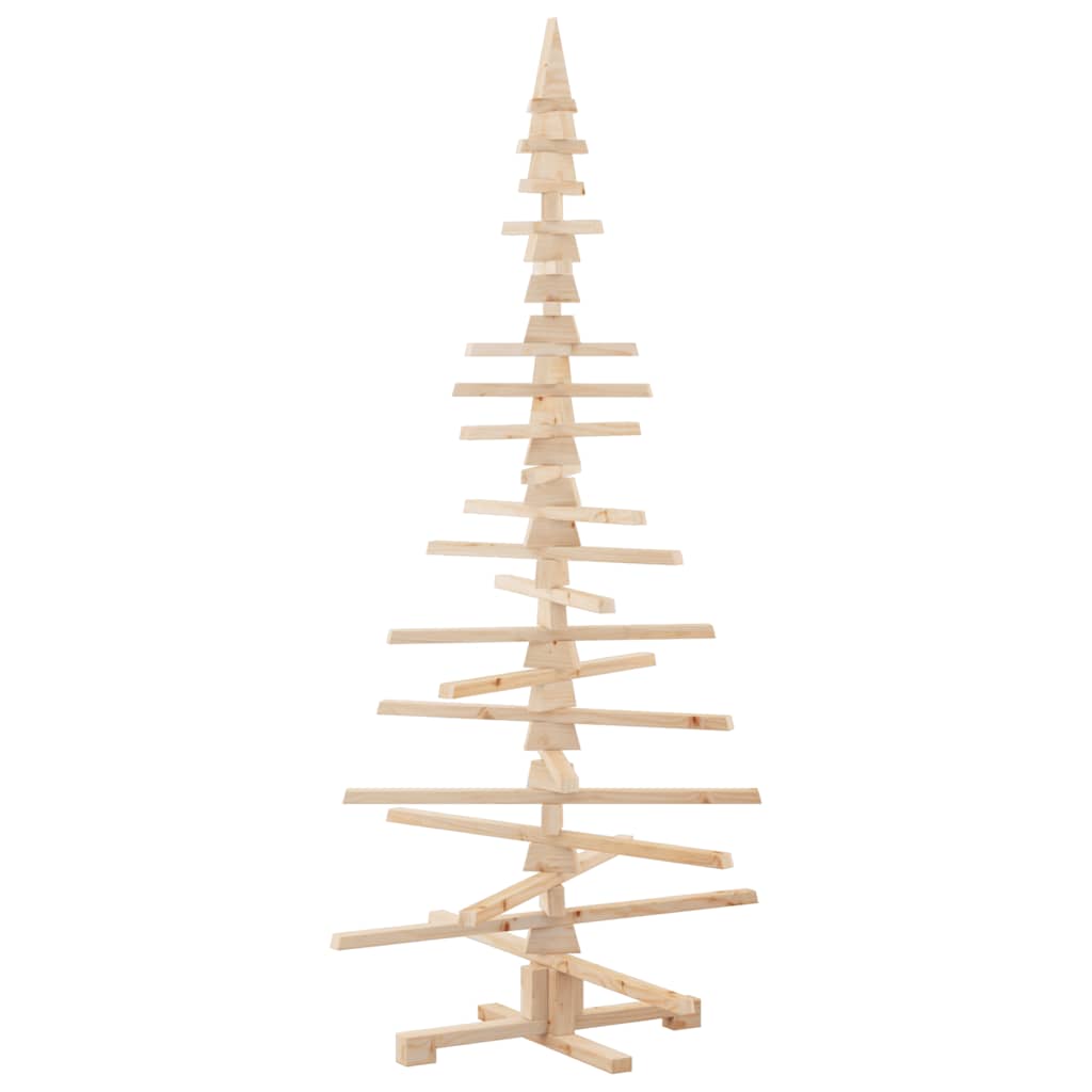 Wooden Christmas Tree for Decoration 70.9" Solid Wood Pine