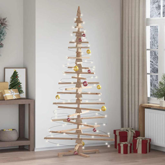 Wooden Christmas Tree for Decoration 82.7" Solid Wood Pine