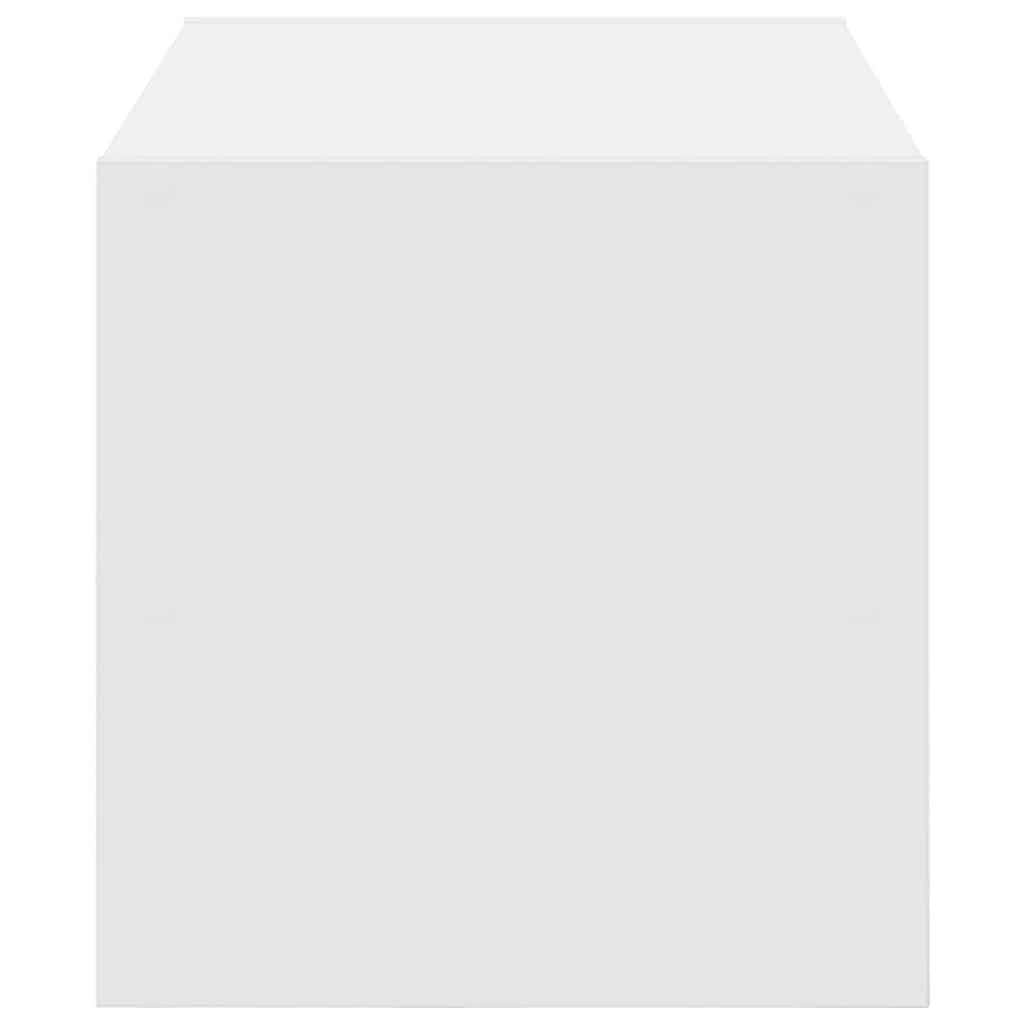 Shoe Rack White Engineered wood Compact Stackable Shoe Rack