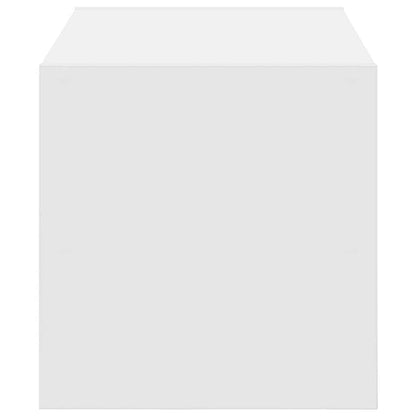 Shoe Rack White Engineered wood Compact Stackable Shoe Rack