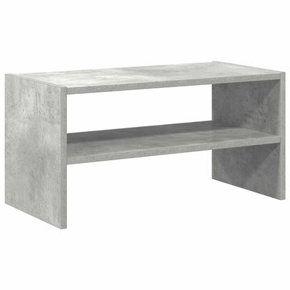 Shoe Rack Concrete Gray Engineered Wood Stackable Shoe Rack