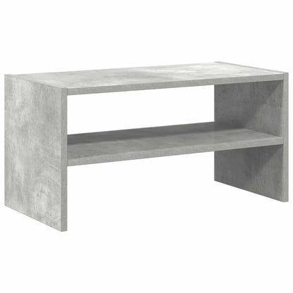 Shoe Rack Concrete Gray Engineered Wood Stackable Shoe Rack