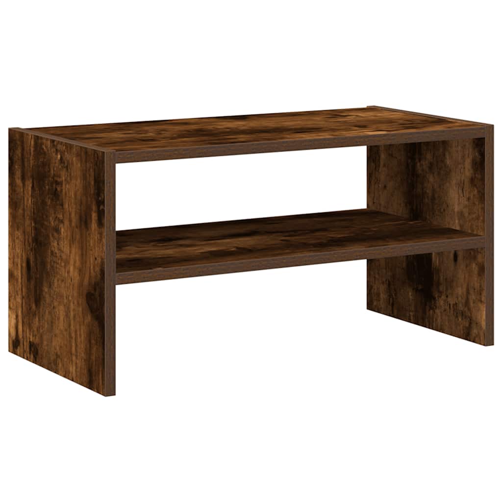 Shoe Rack Smoked Oak Engineered wood Medium Stackable Shoe Rack