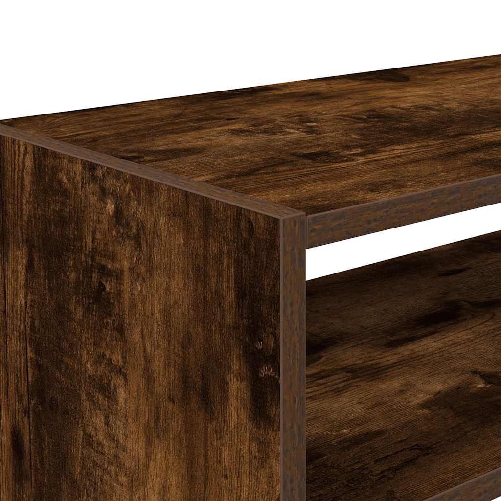 Shoe Rack Smoked Oak Engineered wood Medium Stackable Shoe Rack