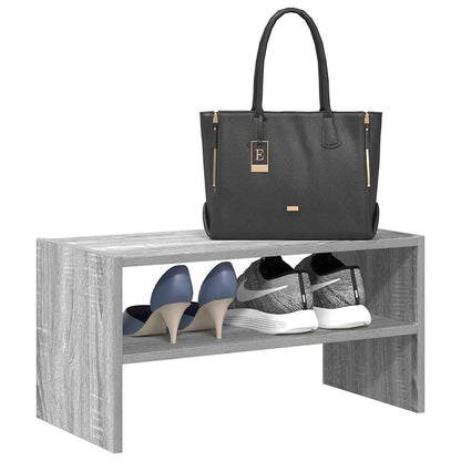 Shoe Rack Grey Sonoma Engineered wood Medium Stackable