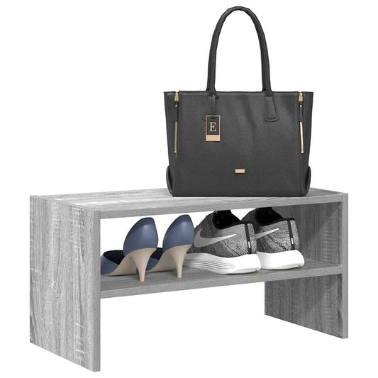 Shoe Rack Grey Sonoma Engineered wood Medium Stackable