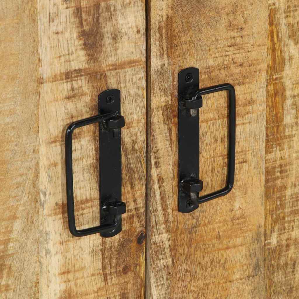 Shoe Cabinet with Shelf Black 30 x 30 x 40 cm Solid Mango wood