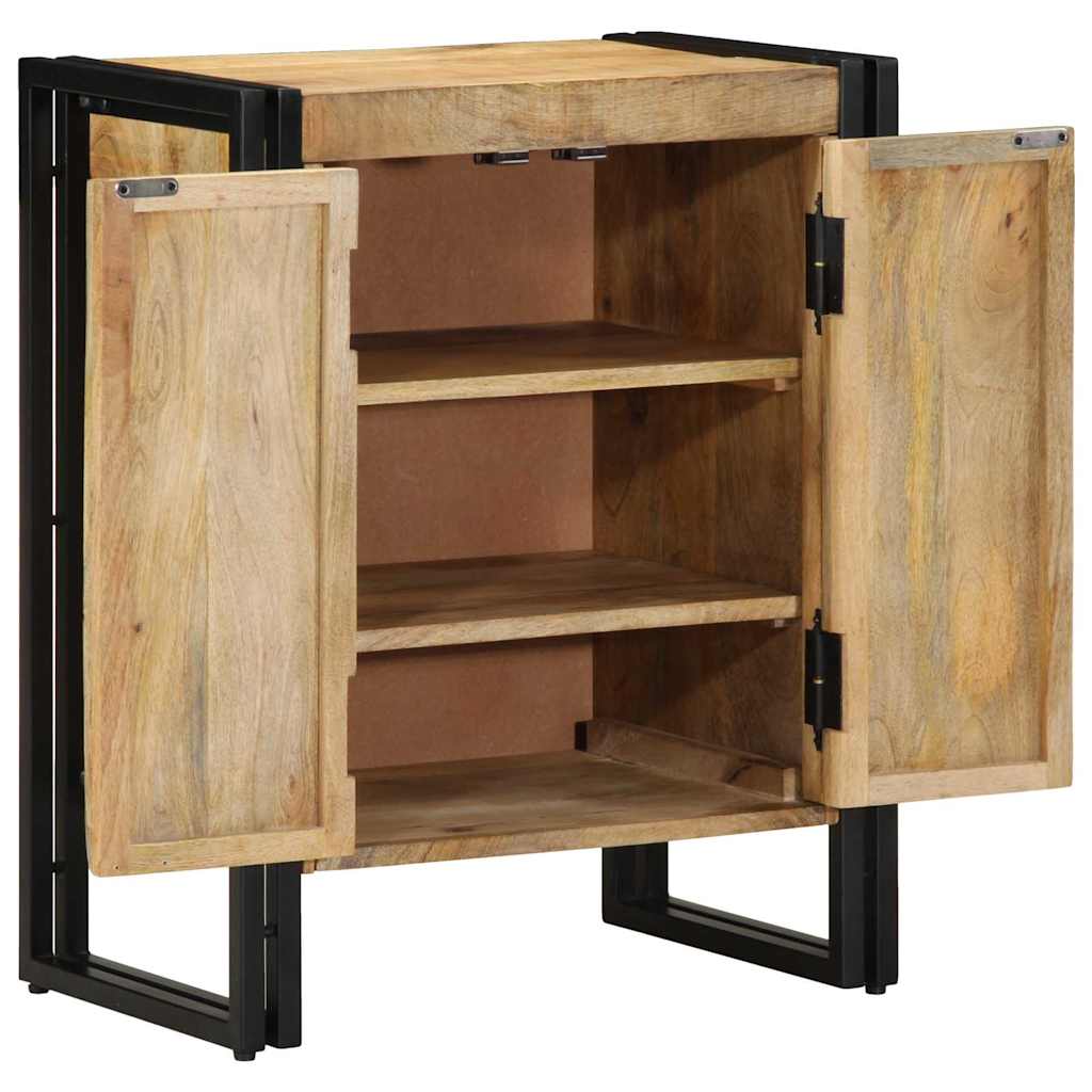 Shoe Cabinet with Shelf Black 30 x 30 x 40 cm Solid Mango wood