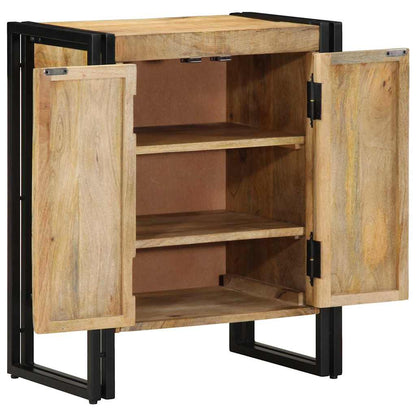 Shoe Cabinet with Shelf Black 30 x 30 x 40 cm Solid Mango wood