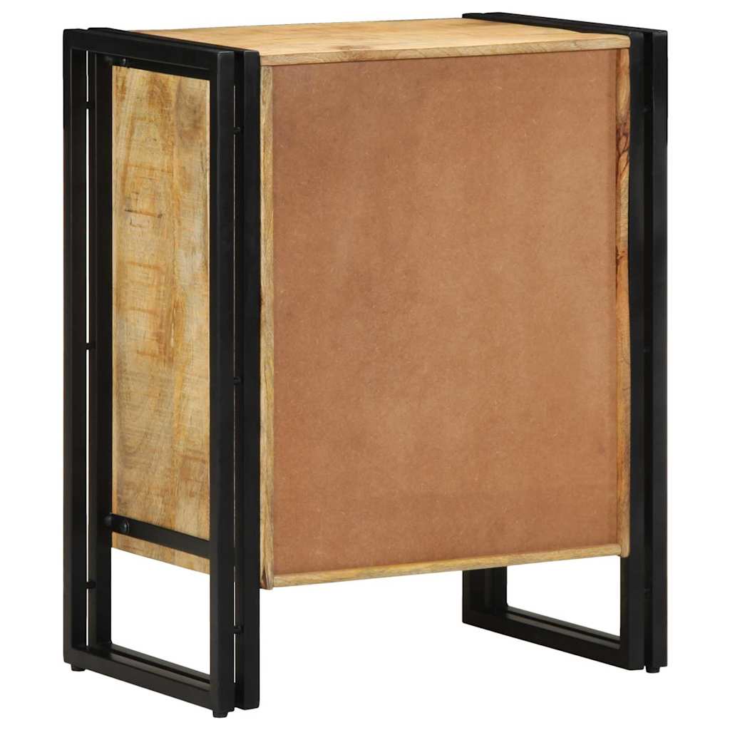 Shoe Cabinet with Shelf Black 30 x 30 x 40 cm Solid Mango wood