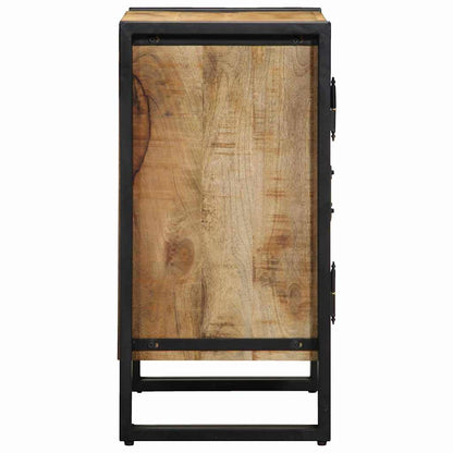 Shoe Cabinet with Shelf Black 30 x 30 x 40 cm Solid Mango wood