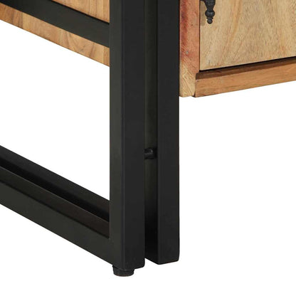 Shoe Cabinet with Shelf Black 30 x 30 x 40 cm Solid Acacia wood