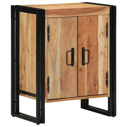 Shoe Cabinet with Shelf Black 30 x 30 x 40 cm Solid Acacia wood