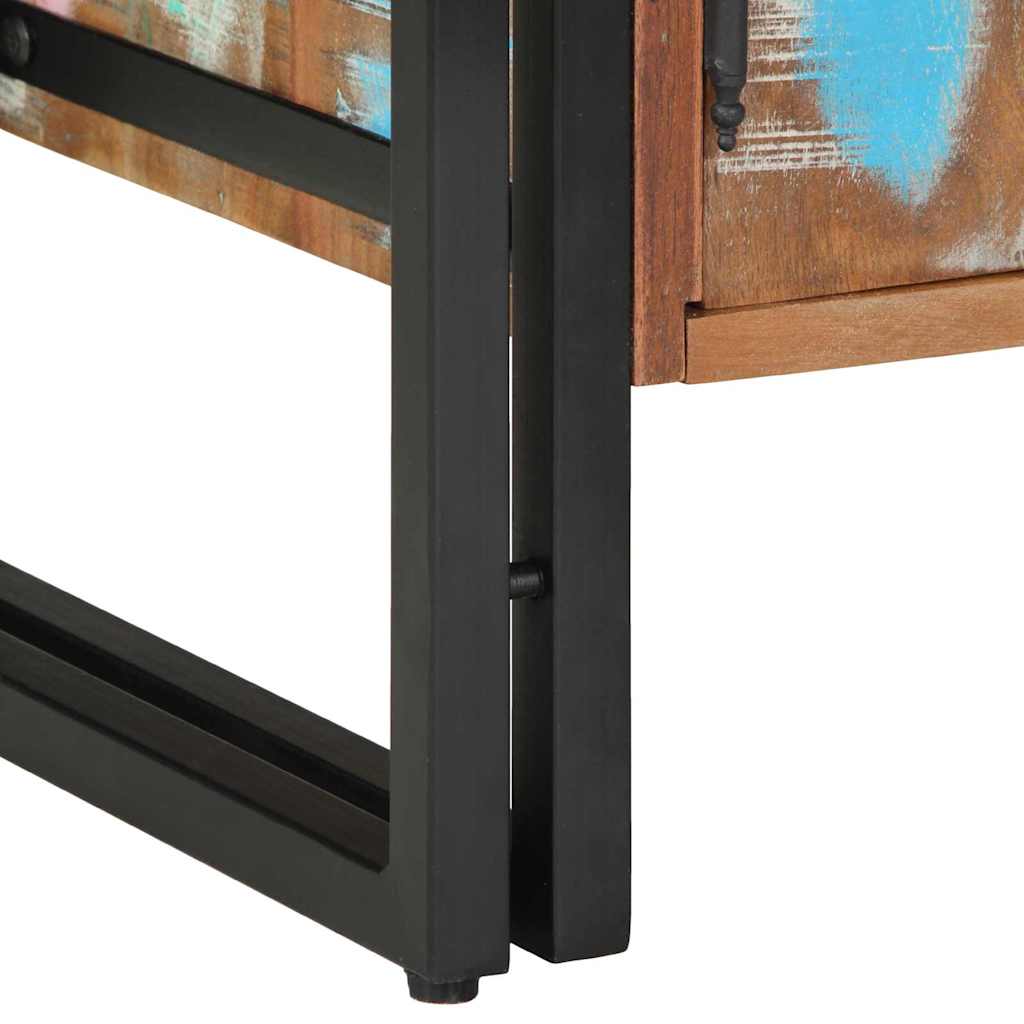 Shoe Cabinet with Door Black 30 x 30 x 40 cm Solid Reclaim wood