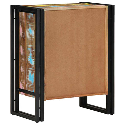 Shoe Cabinet with Door Black 30 x 30 x 40 cm Solid Reclaim wood